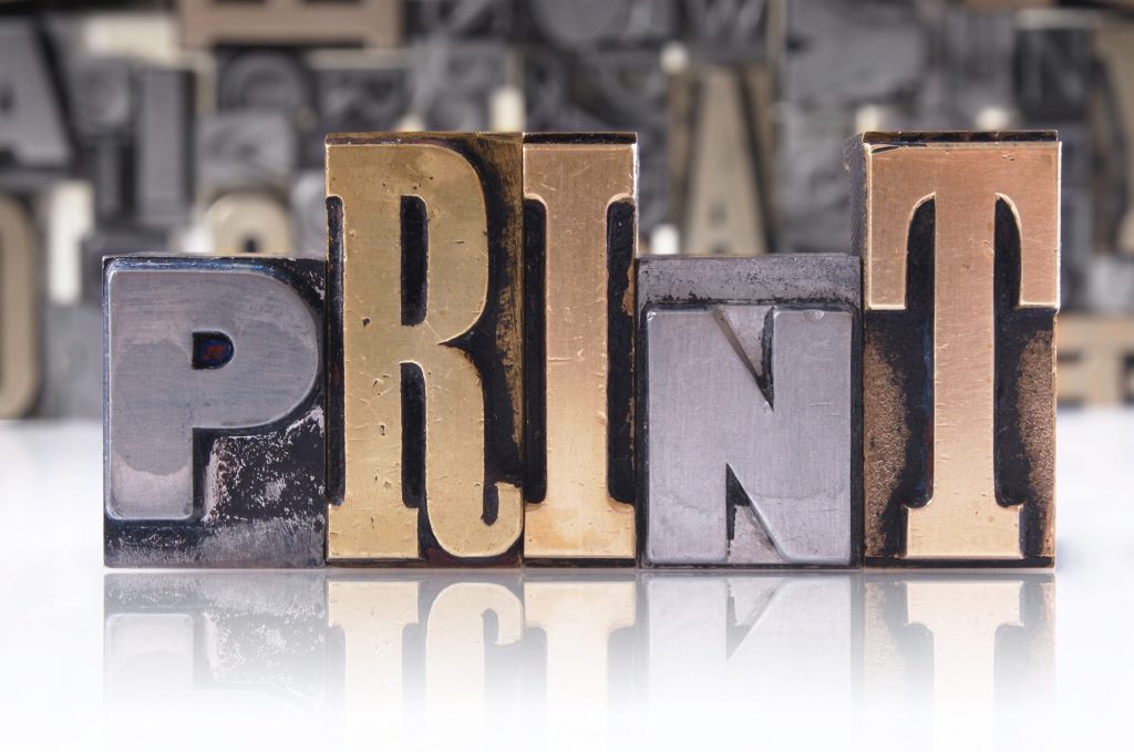 Printed marketing materials